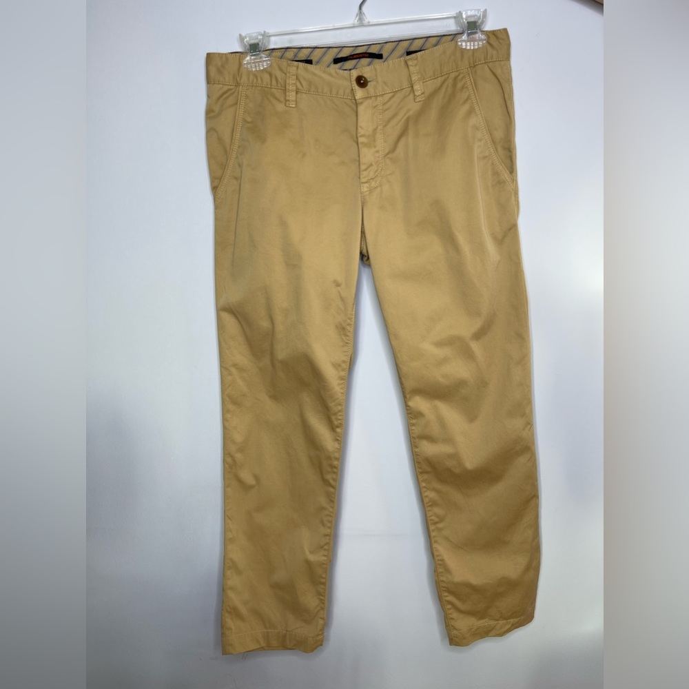 Alberto regular slim fit mens lou chino khaki.Size W 32 L32.